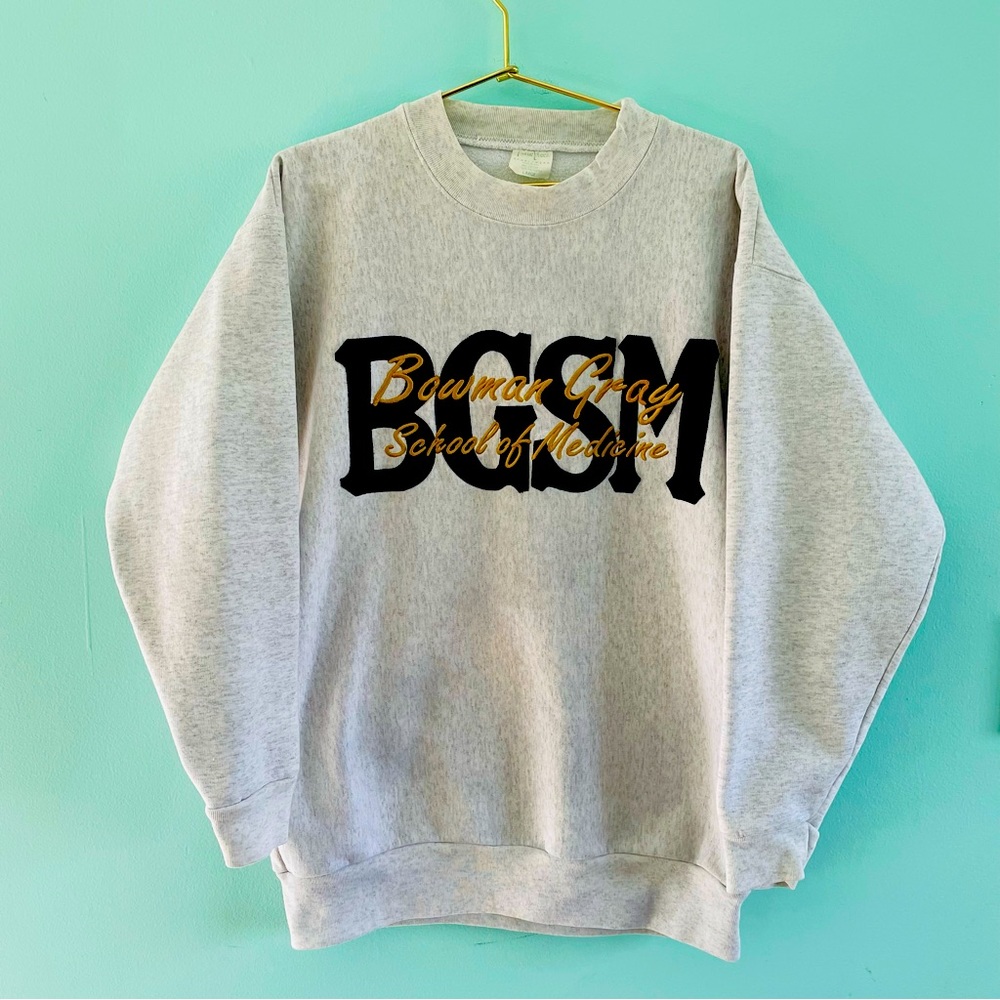 Wake Forest Bowman Gray School of Medicine Sweatshirt Reverse Weave 90s Crewneck